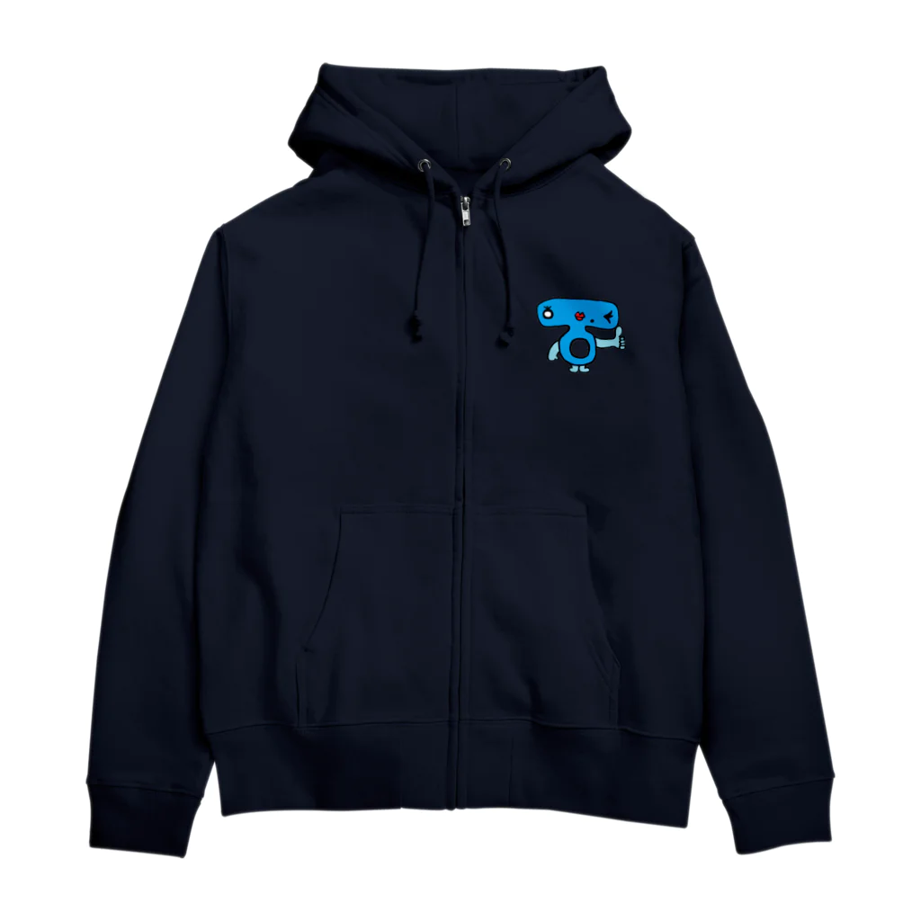 TOYラジのやするラジ子塗るラジ子（表裏デザイン） Zip Hoodie