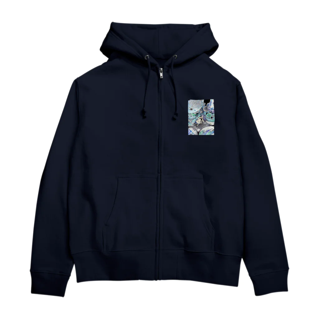 はっとの銀河鉄道の夜に巻き込まれる Zip Hoodie