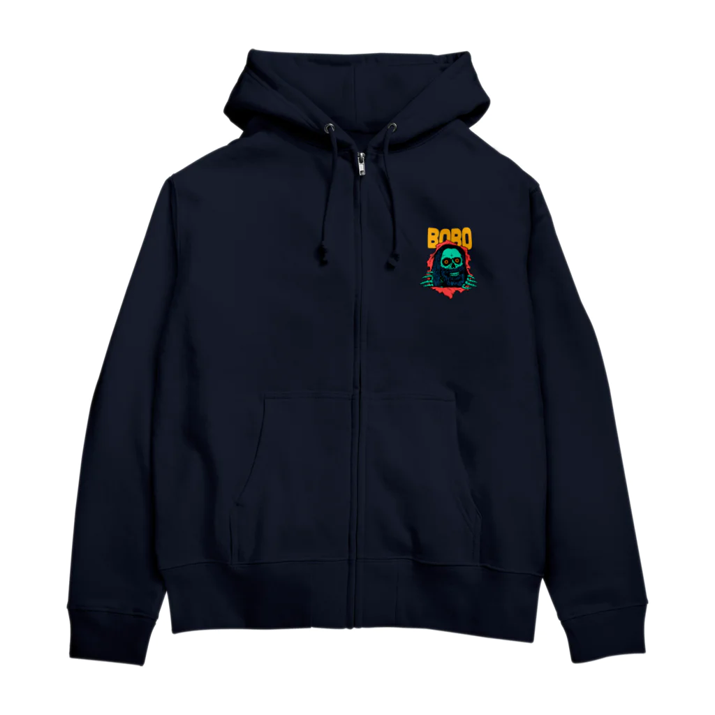 INASBY 髑髏毒郎のパウエルボーボー Zip Hoodie