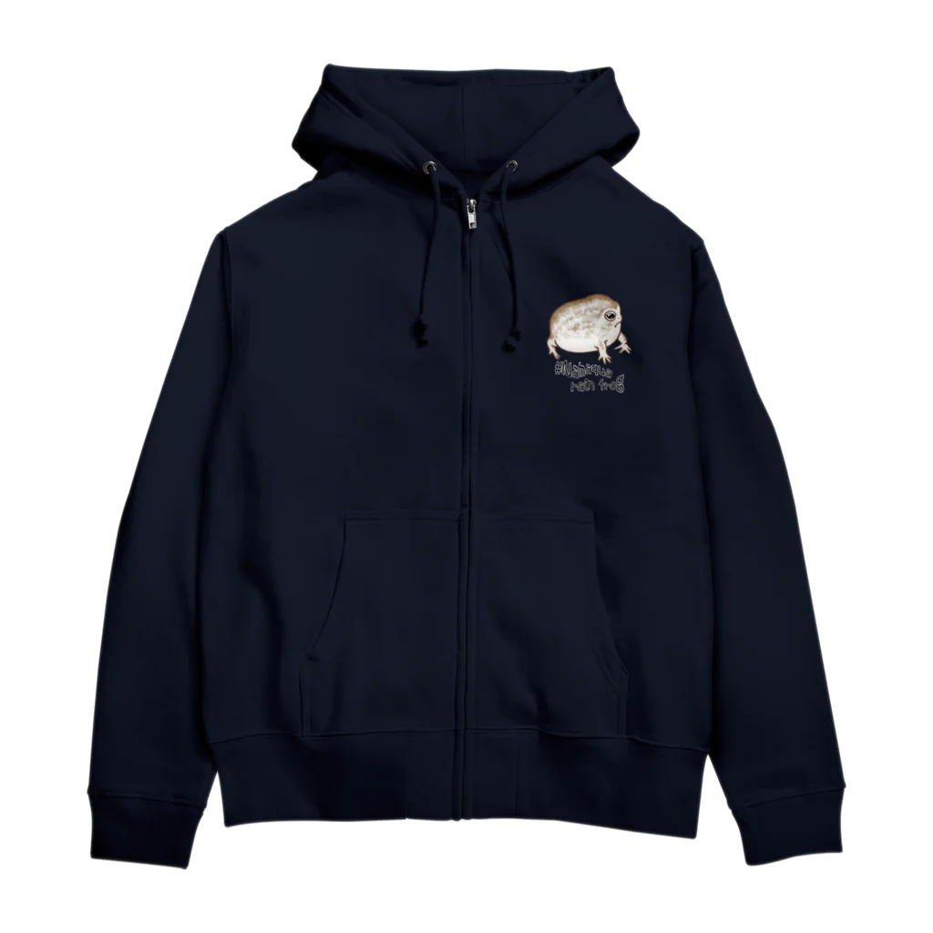 LalaHangeulのNamaqua rain frog(なまかふくらがえる) 英語バージョン Zip Hoodie