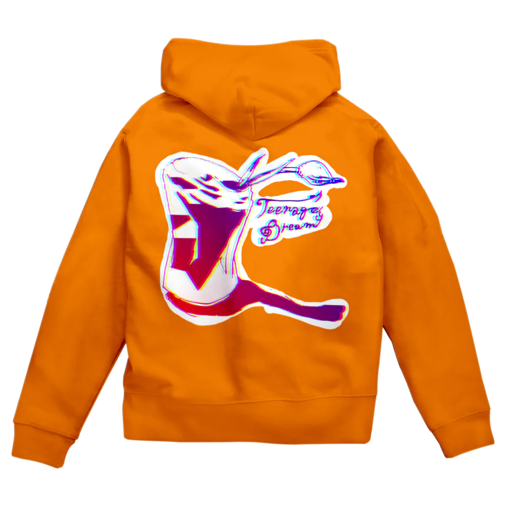 かめこみゅストアのUNIQUE(COMSAフルオンチェーンNFT)デザインシリーズ４ Zip Hoodie