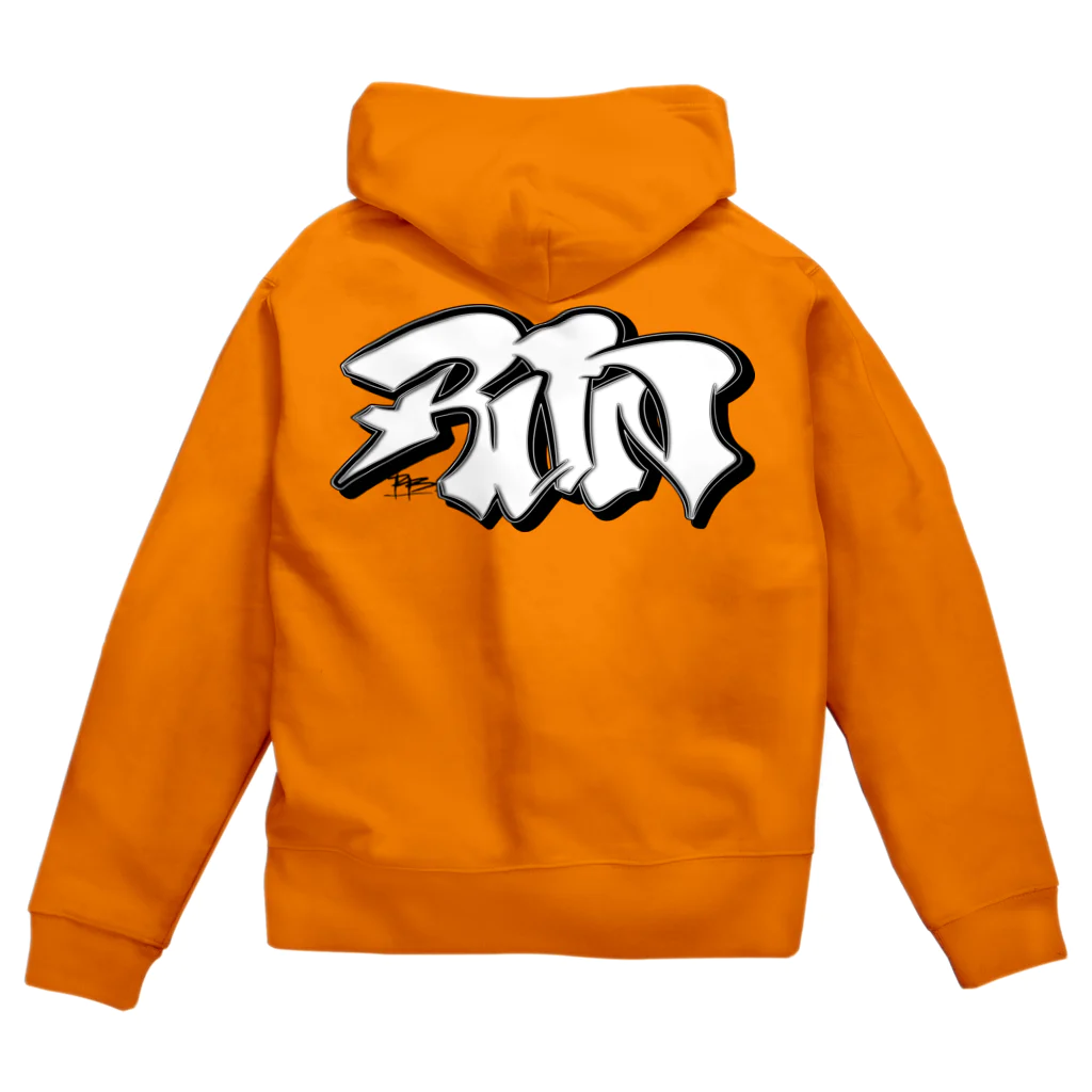 PB.DesignsのRUN PB-Graffiti Zip Hoodie