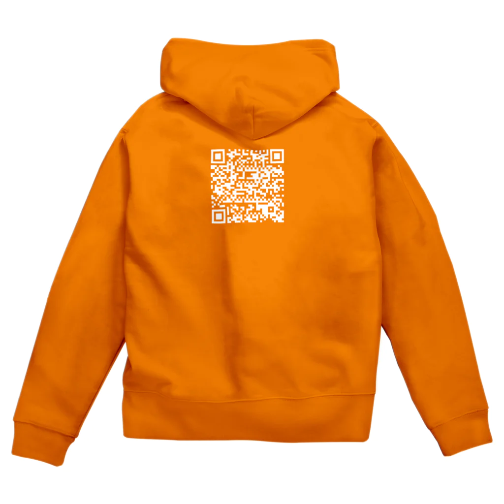 suzuritsukoのありがとうQR Zip Hoodie