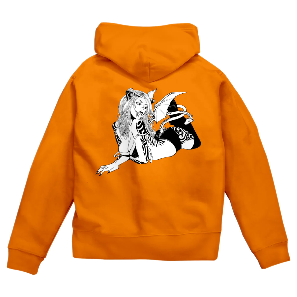 月が輝くこんな夜にのDragon Girl Zip Hoodie