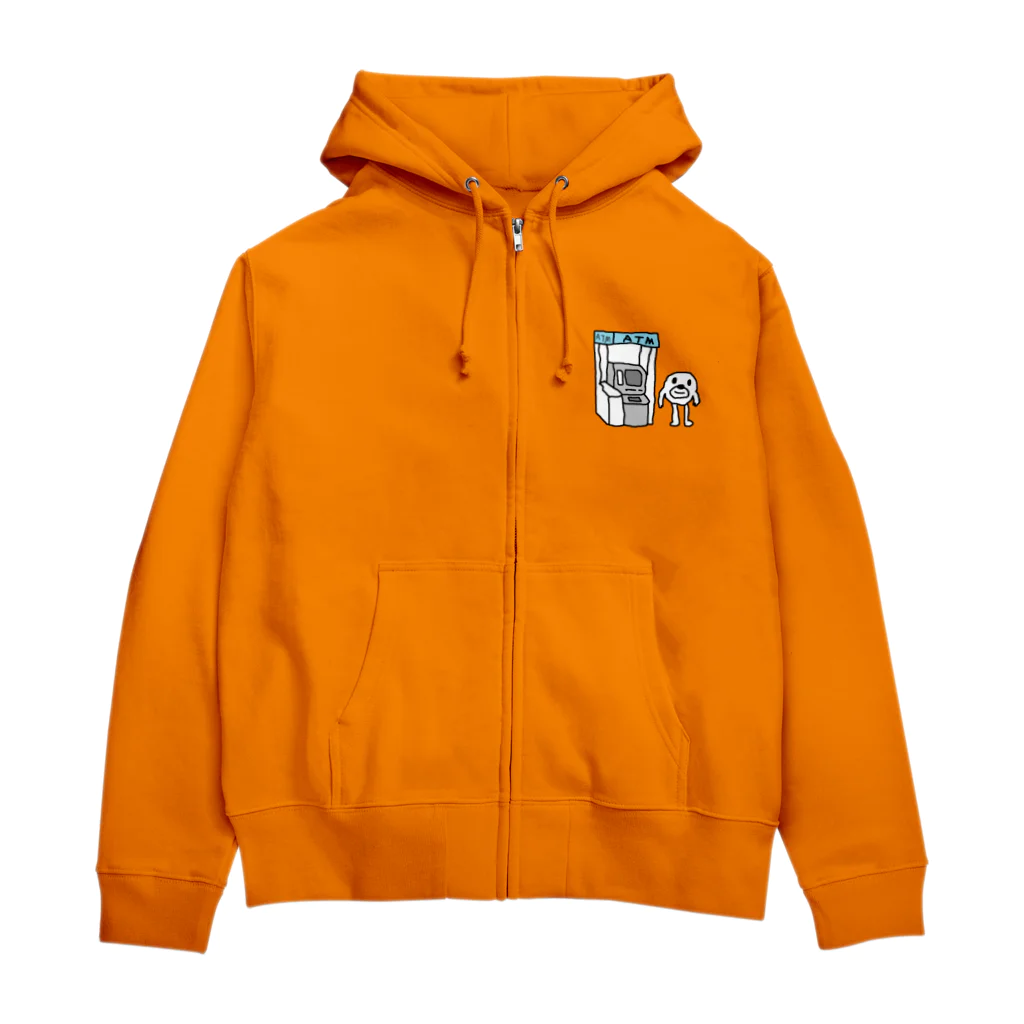 セブ山のグッズ売り場のあ～働きたくねえ～ Zip Hoodie