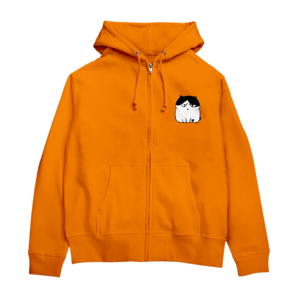 猫ドМさん専用猫グッズのお店　びーにゃんくらぶのふしぎ猫　コムちん Zip Hoodie