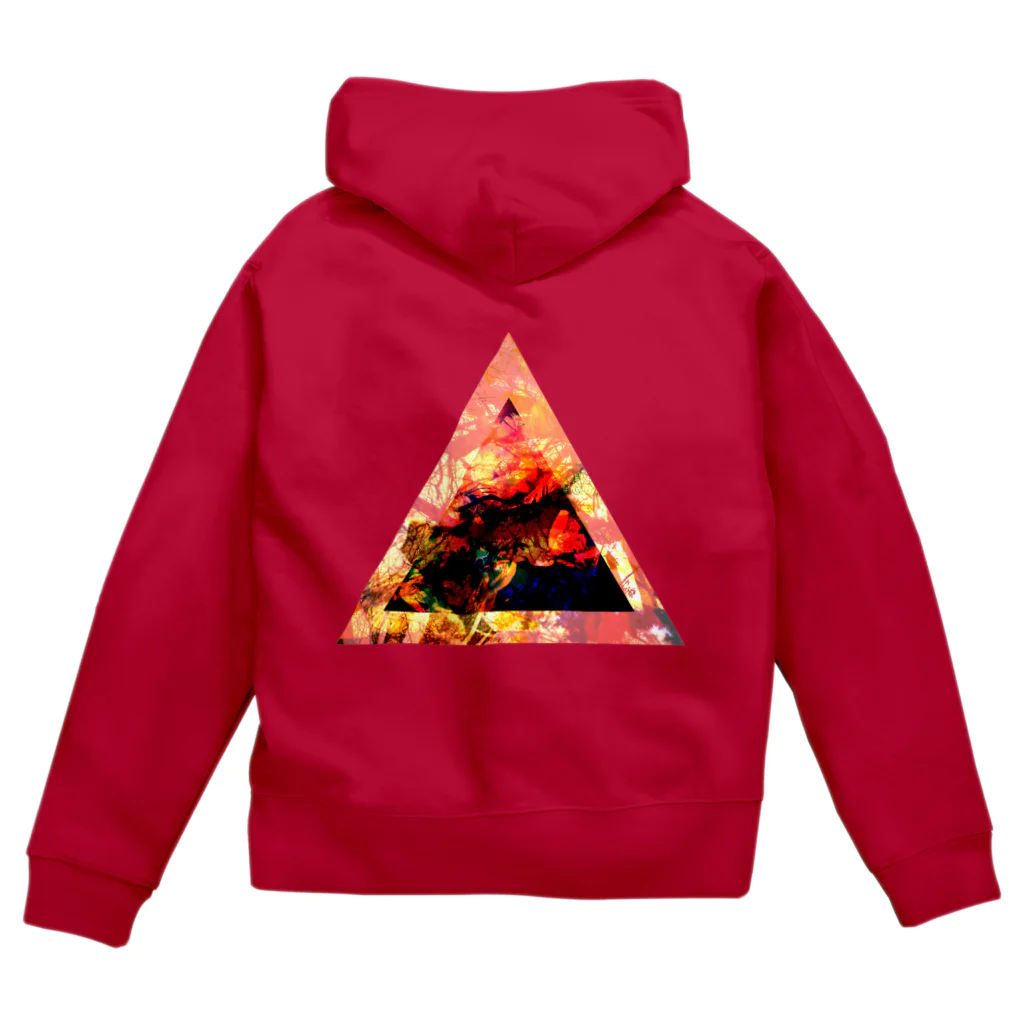 【三角形の穴】の▲3【三角形の穴】  Zip Hoodie