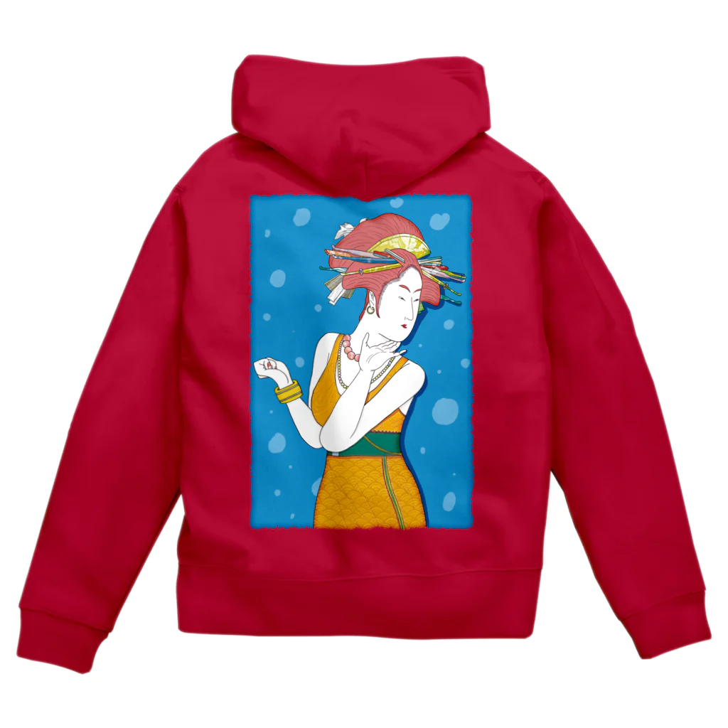 Oedo CollectionのFancy Girl／濃色ジップパーカー Zip Hoodie