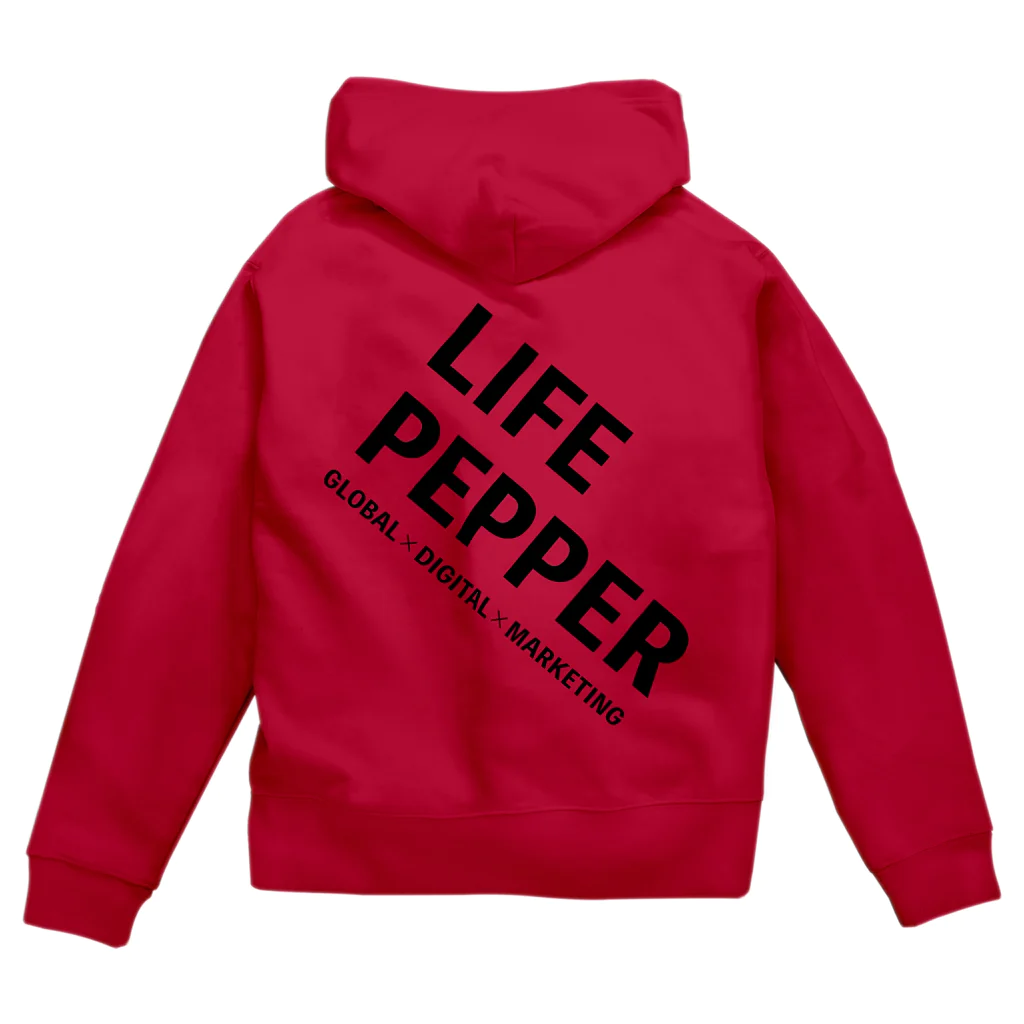 lifepepper_company_goodsのlp_logo_zipup ジップパーカー