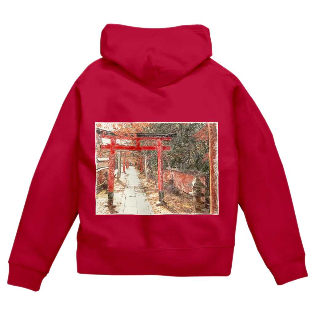 Lost'knotの祇園ノ街デ遊ブ幼女 Zip Hoodie