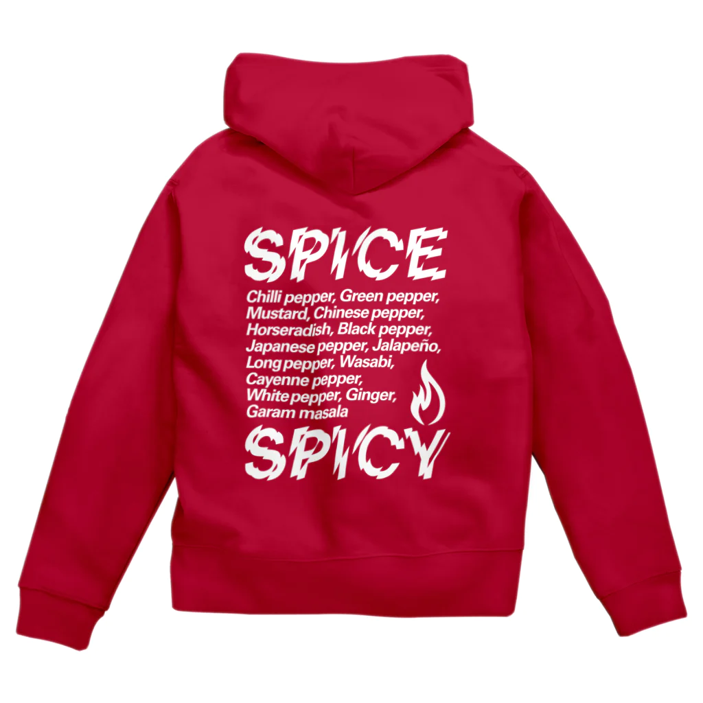 LONESOME TYPE ススのSPICE SPICY（White） Zip Hoodie