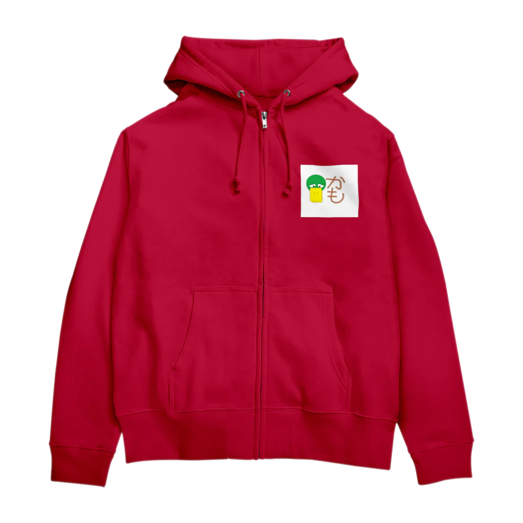 ゆるゆる。の鴨がネギしょって Zip Hoodie