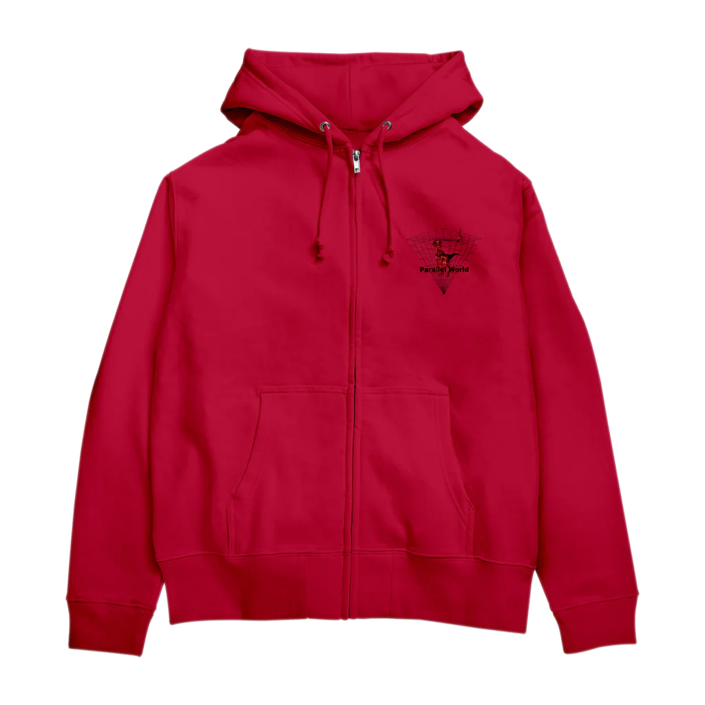 Aimurist の反転ピラミッド　Bumi  Zip Hoodie