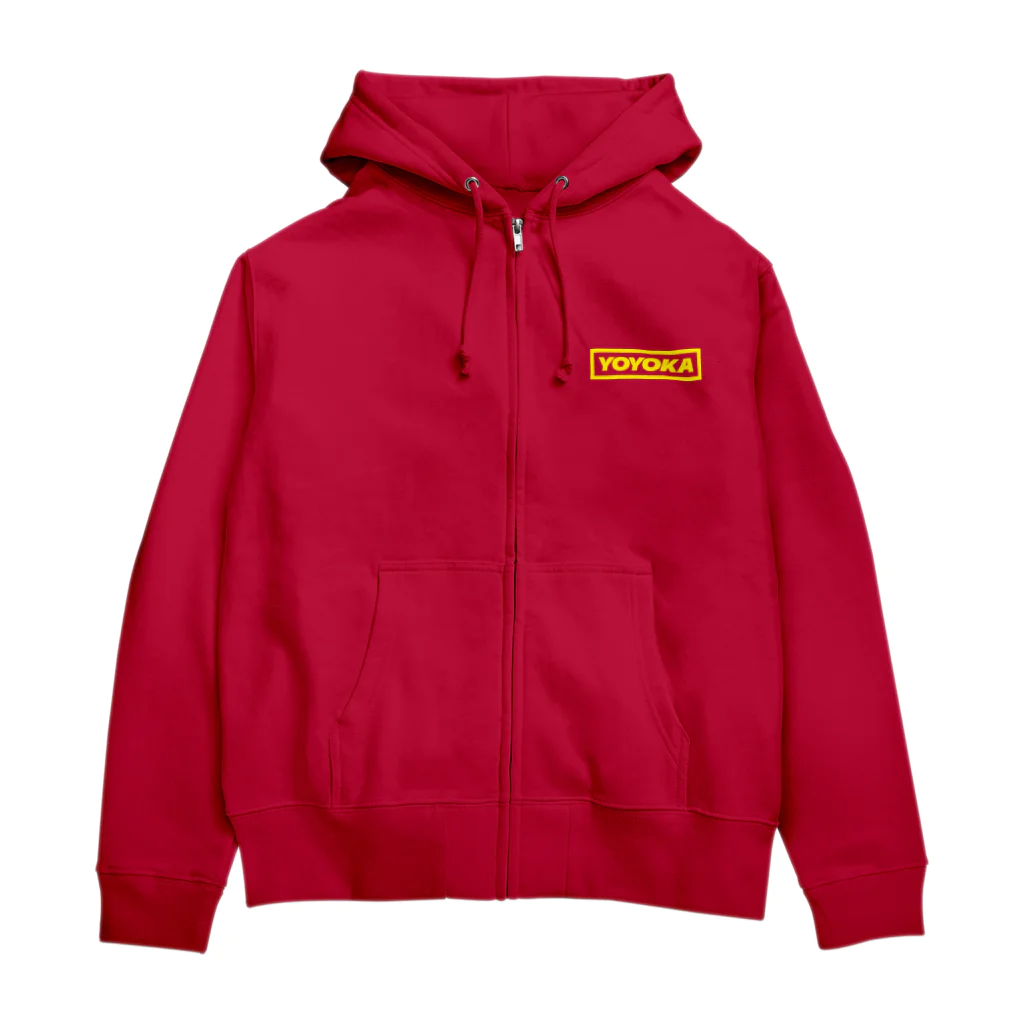 YOYOKAのYOYOKA LOGO 黄色 Zip Hoodie