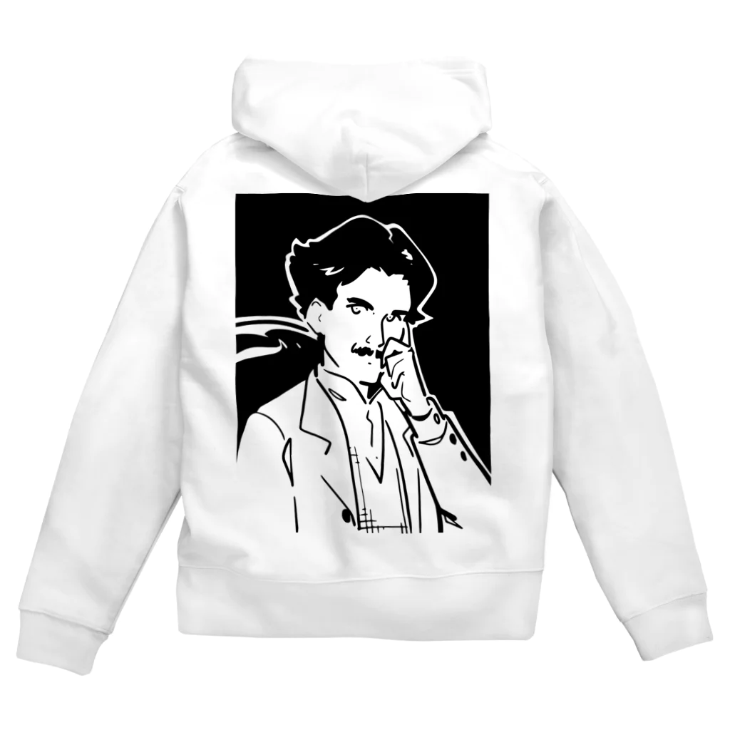 山形屋米店のニコラ・テスラ（Nikola Tesla） Zip Hoodie