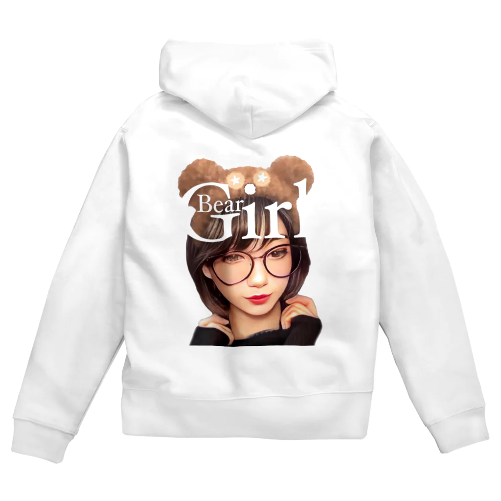 Re:Re:SmileyのBear Girl ☆◡̈⋆ Zip Hoodie