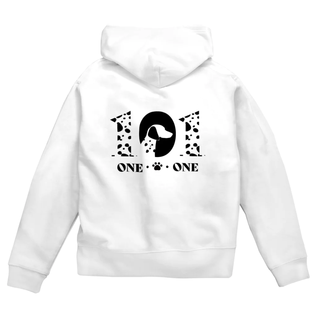 クルマNORIのONE-O-わんわん Zip Hoodie