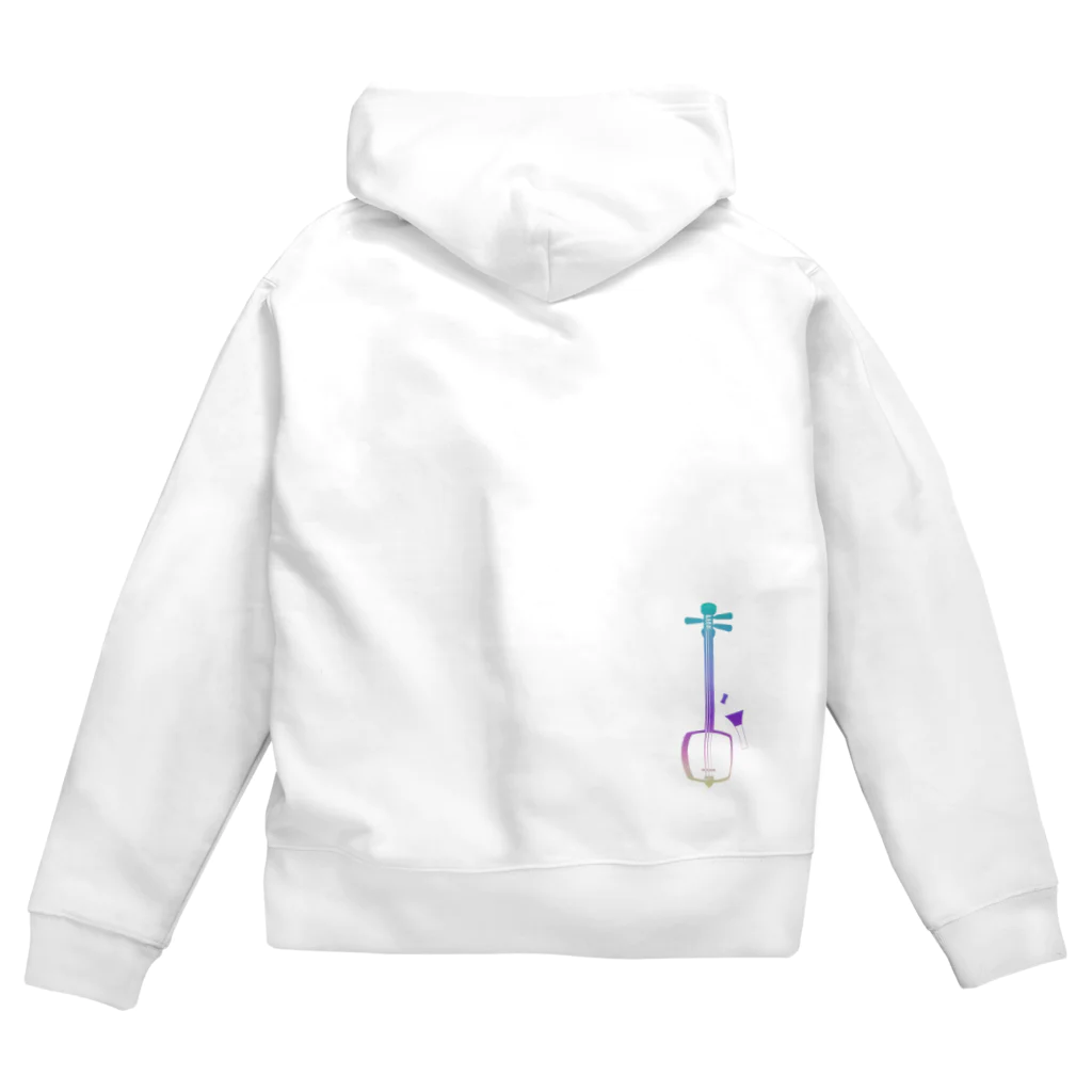 綾錦工房 りこりすの津軽三味線【黎明】 Zip Hoodie