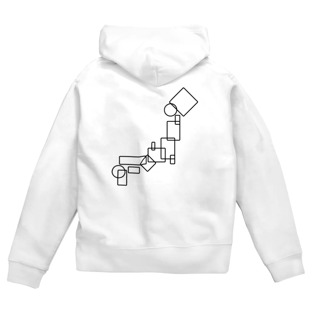 ナナナムーの幾何学日本地図 Zip Hoodie