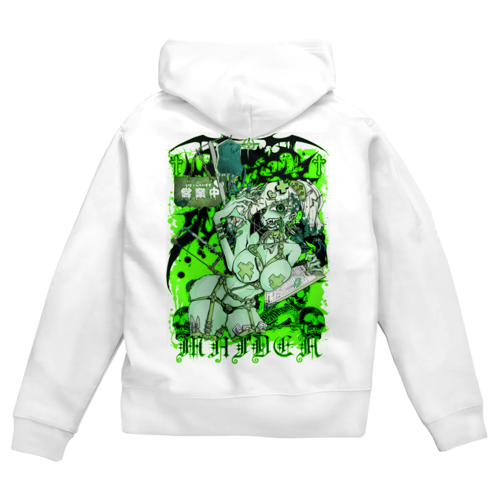 エゴイスト乙女のてんごく　グリーン Zip Hoodie