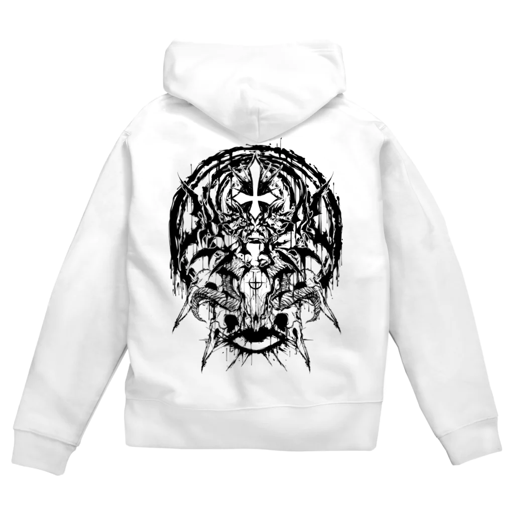 エゴイスト乙女の聖痕　黒 Zip Hoodie