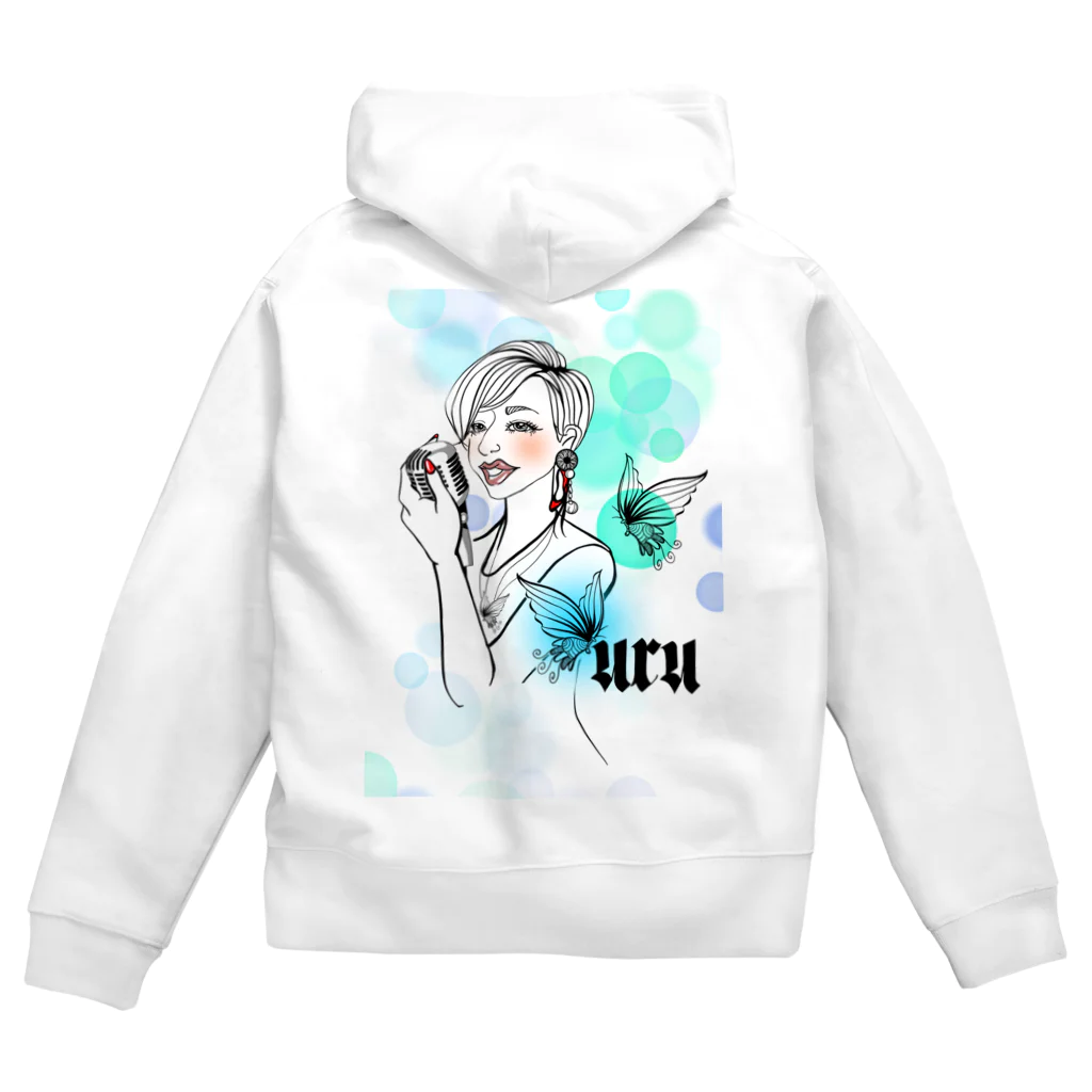 🫧🦋uru🎙ぅʓ👠💕の🫧🦋uru🎙ぅʓ 👠💕グッズ Zip Hoodie