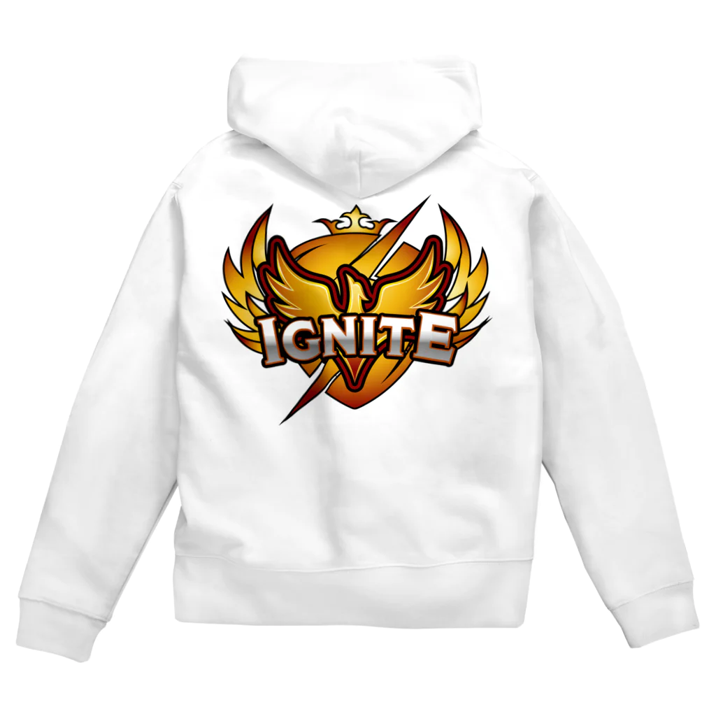 IGNITE FORTNITE CLANのIGNITE OFFICIAL GOODS ジップパーカー