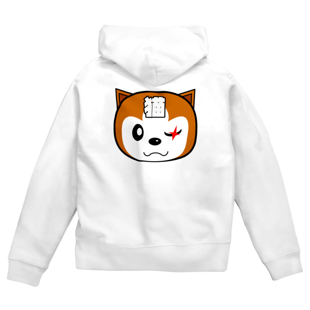 チャタリオの【原価販売】隻眼の野良猫チャタローBタイプ Zip Hoodie