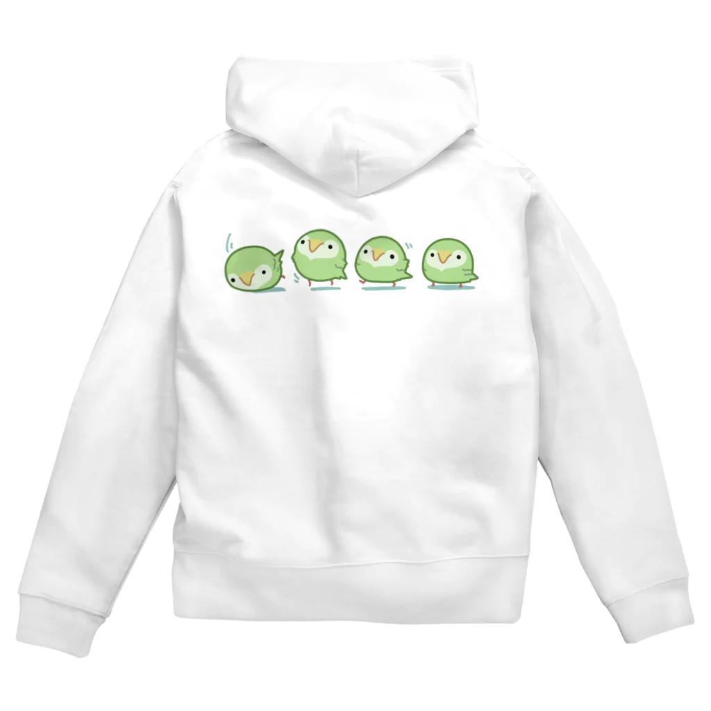 うさやの空も飛べるはずと頑張るカカポ Zip Hoodie