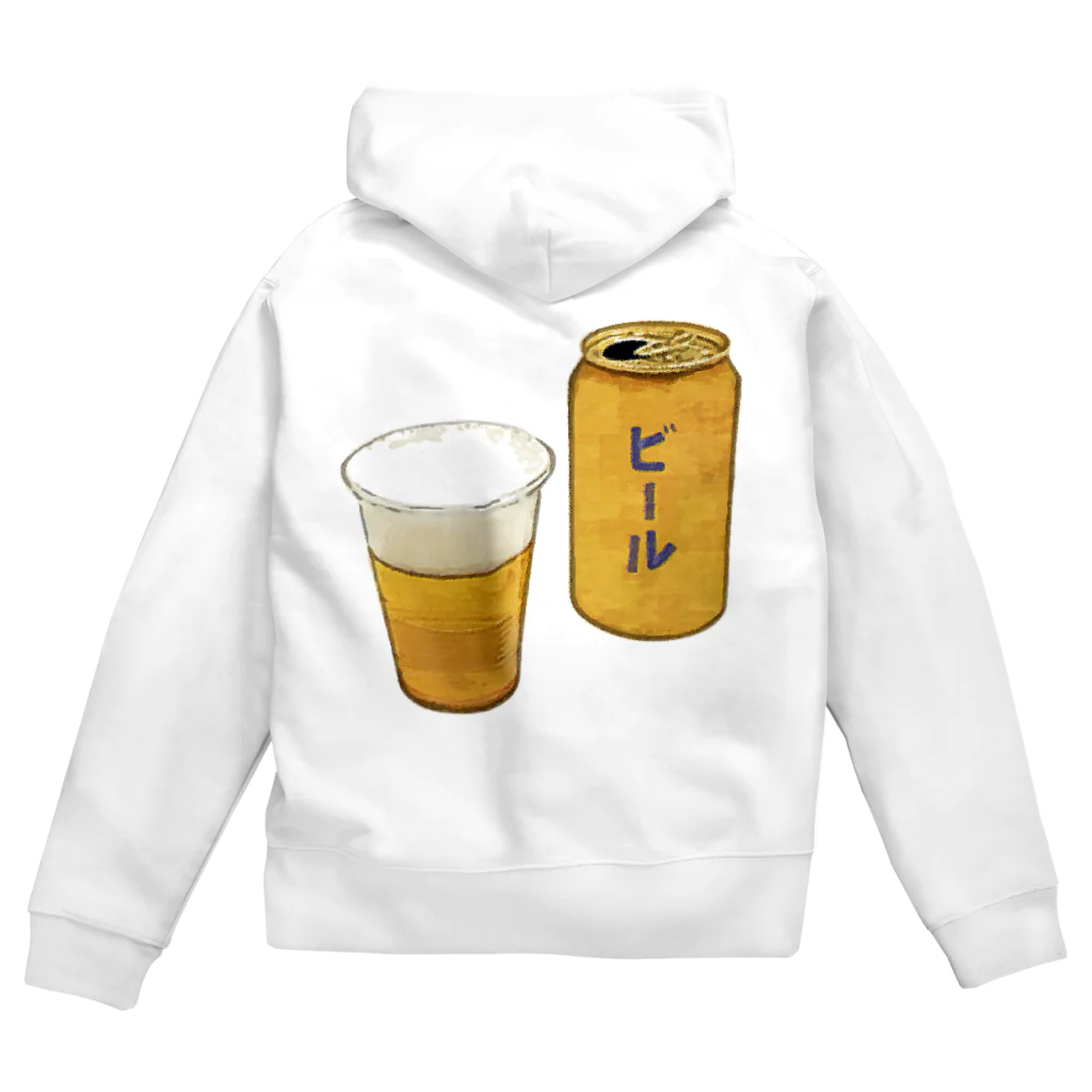 脂身通信Ｚの缶ビール_230325 Zip Hoodie