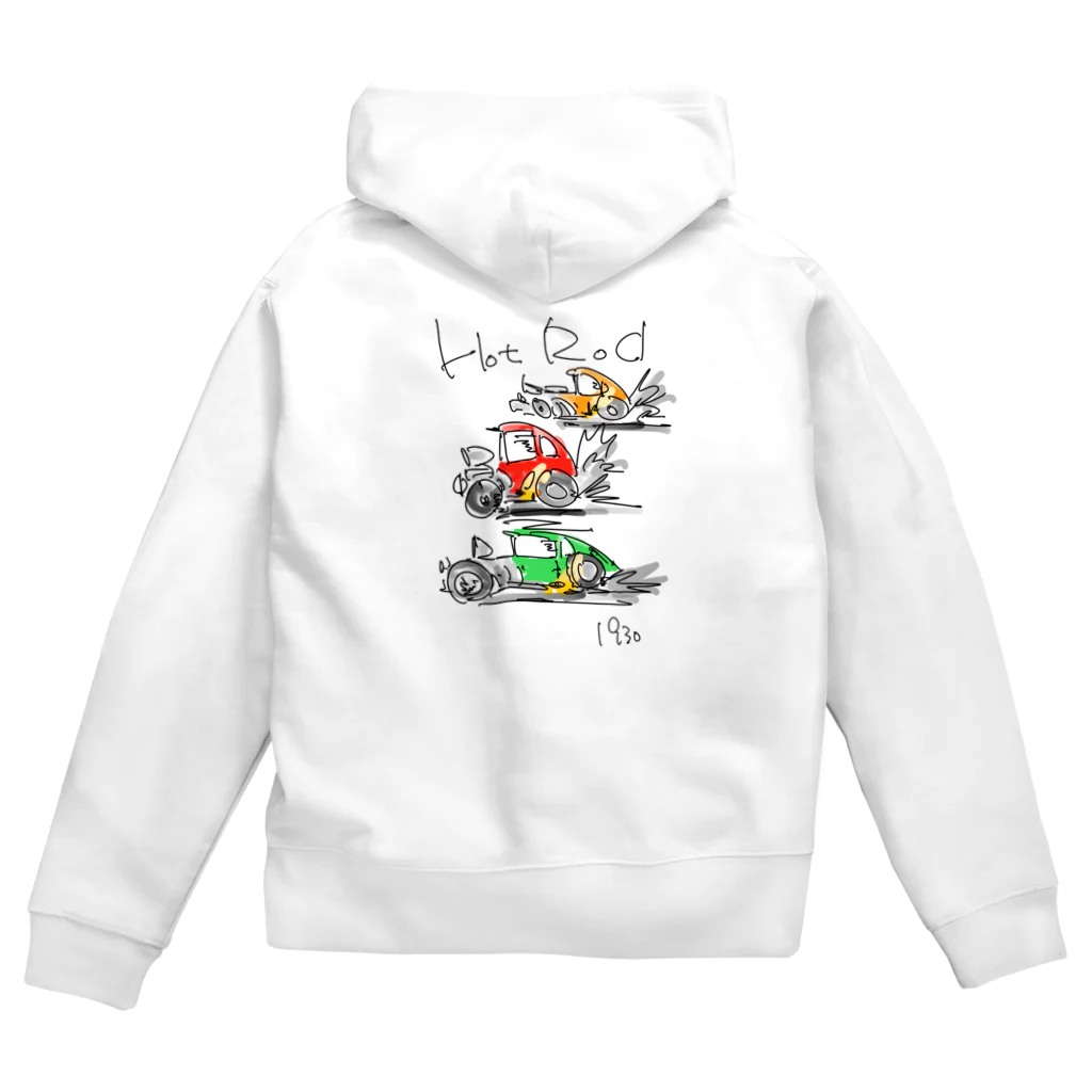 スタジオばんやのホットロッド Zip Hoodie