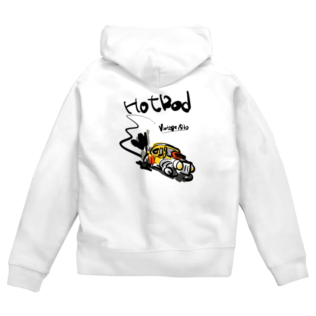 スタジオばんやのホットロッド Zip Hoodie