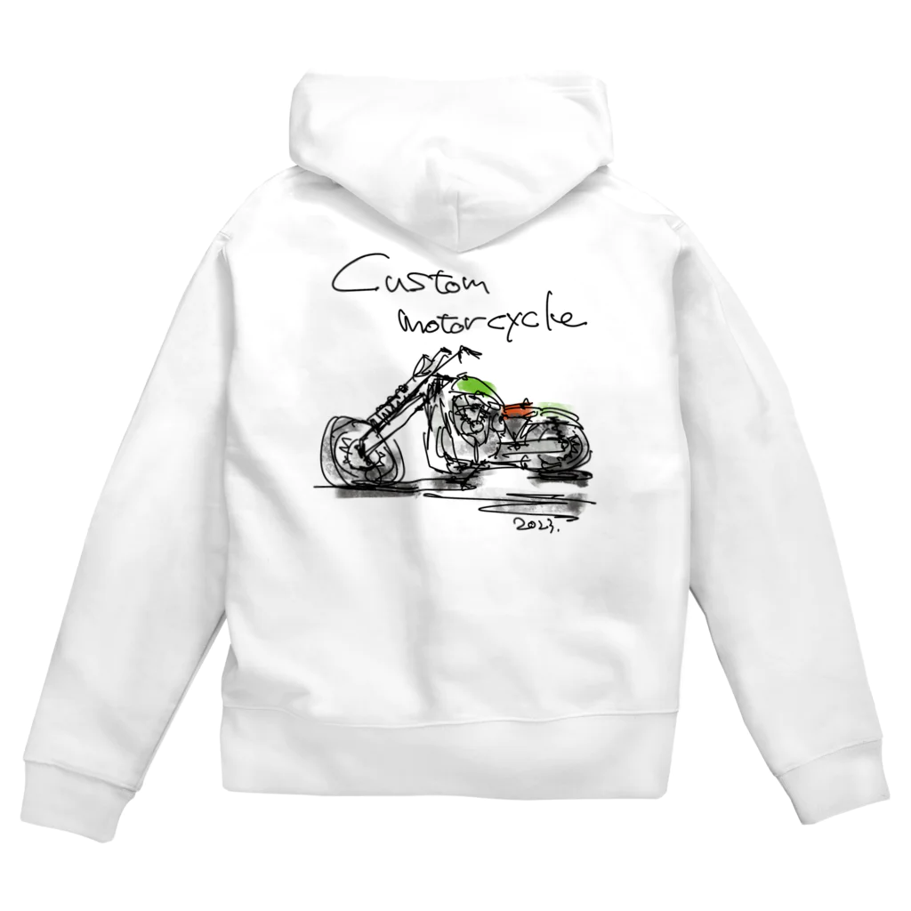 スタジオばんやのカスタムモーターサイクル Zip Hoodie