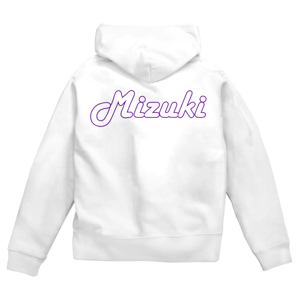 海月(みづき)のいつでも海月くんローマ字 Zip Hoodie