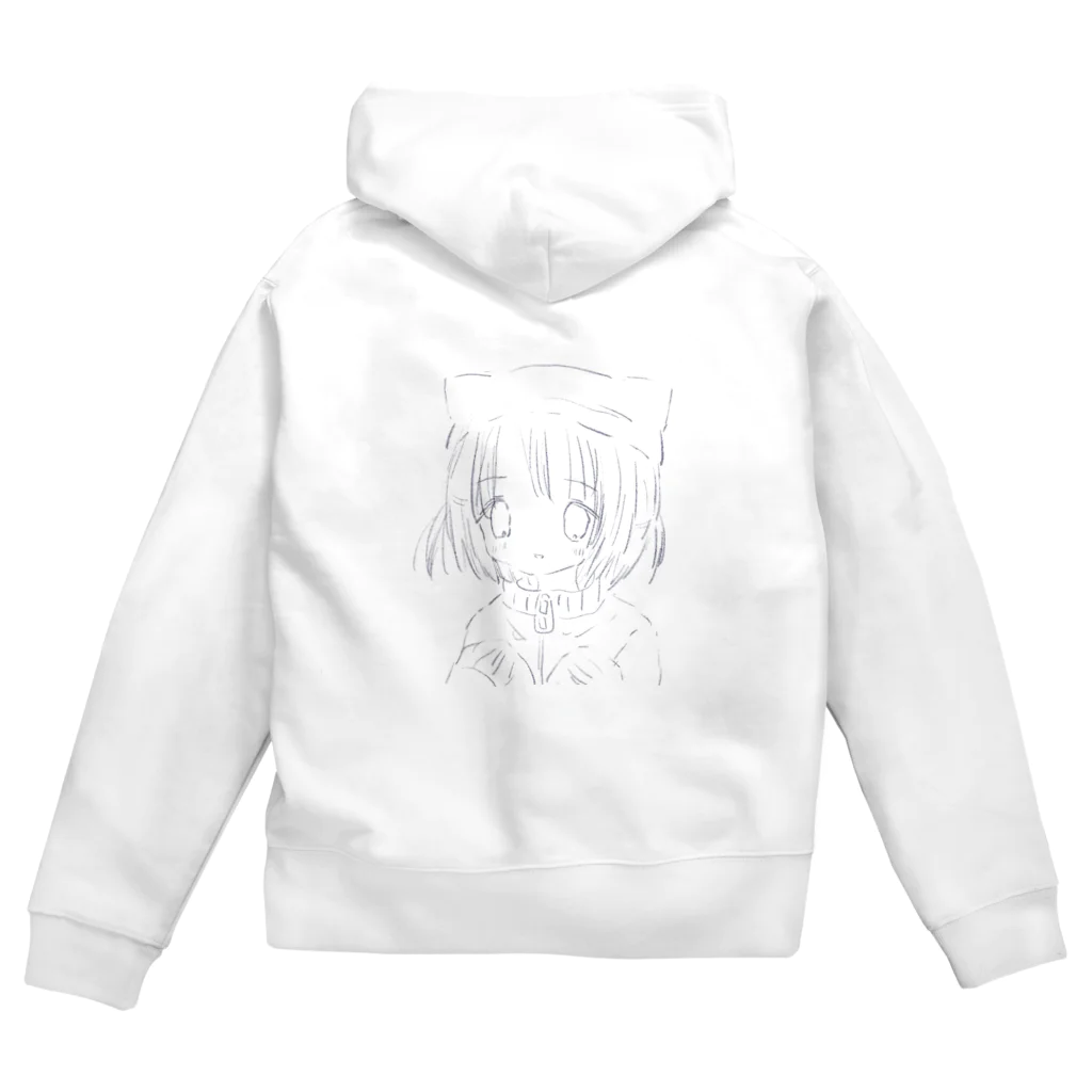 あくむ病院のふわねこ・しんどろ～む Zip Hoodie