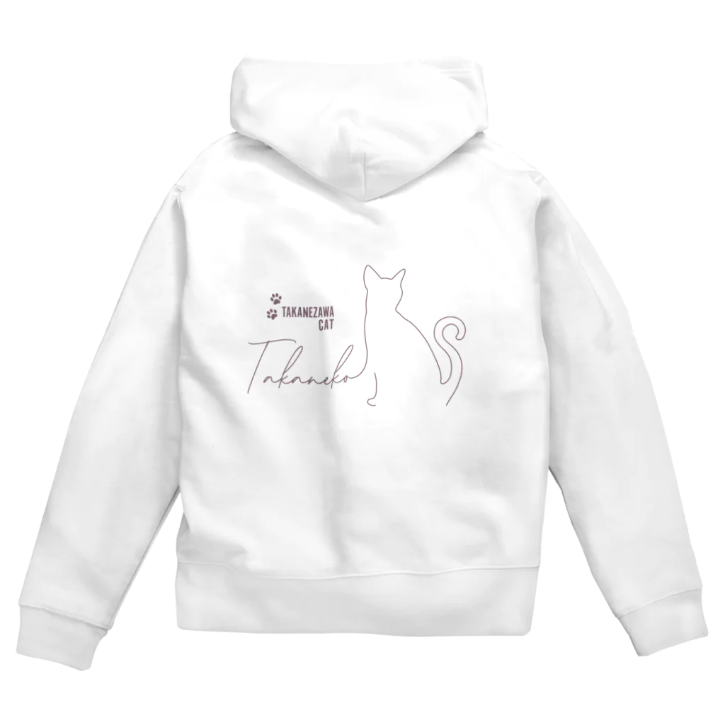 takanezawacatのパーカー-バック Zip Hoodie