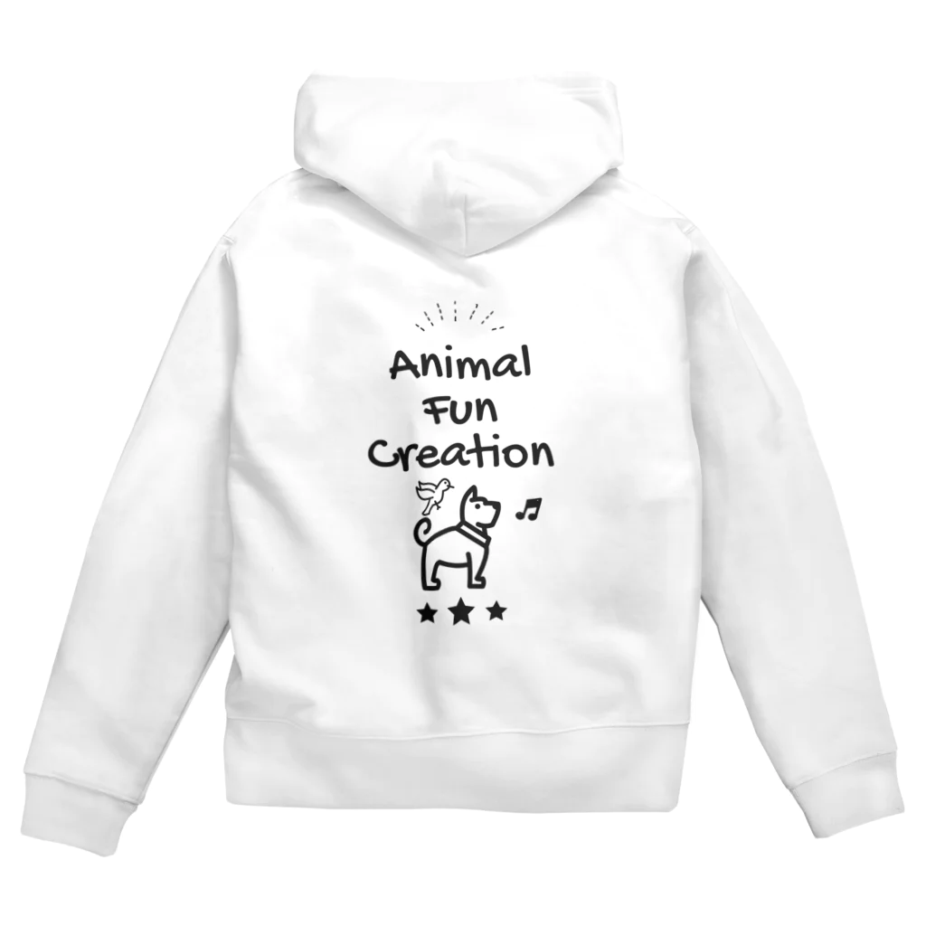 Anifun  shopのアニファンロゴ　パーカー（サイズXXL〜キッズ110） Zip Hoodie