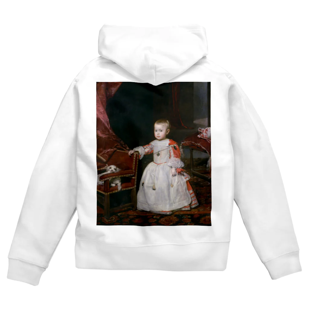 世界美術商店の皇太子フェリペ・プロスぺロの肖像 / Portrait of Prince Philip Prospero Zip Hoodie