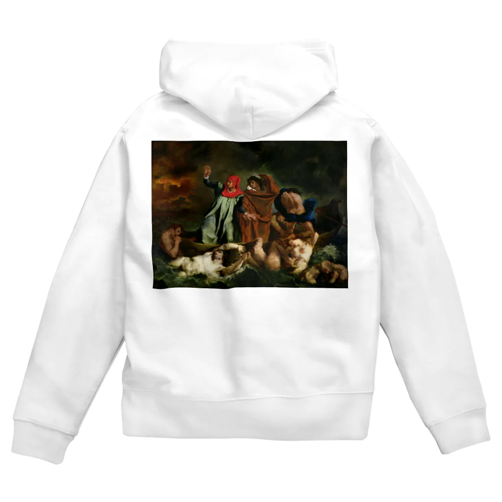 世界美術商店のダンテの小舟 / The Barque of Dante Zip Hoodie