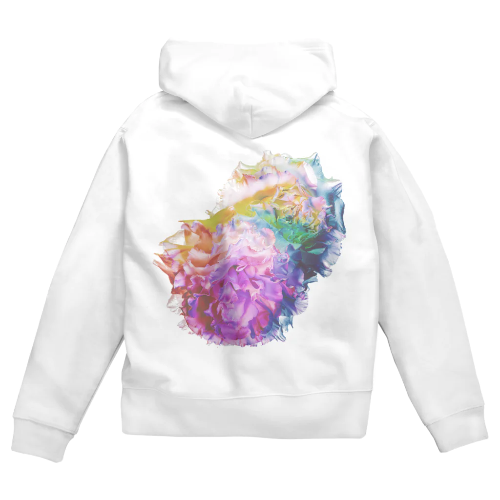 K_flowerのRainbow Carnation Zip Hoodie