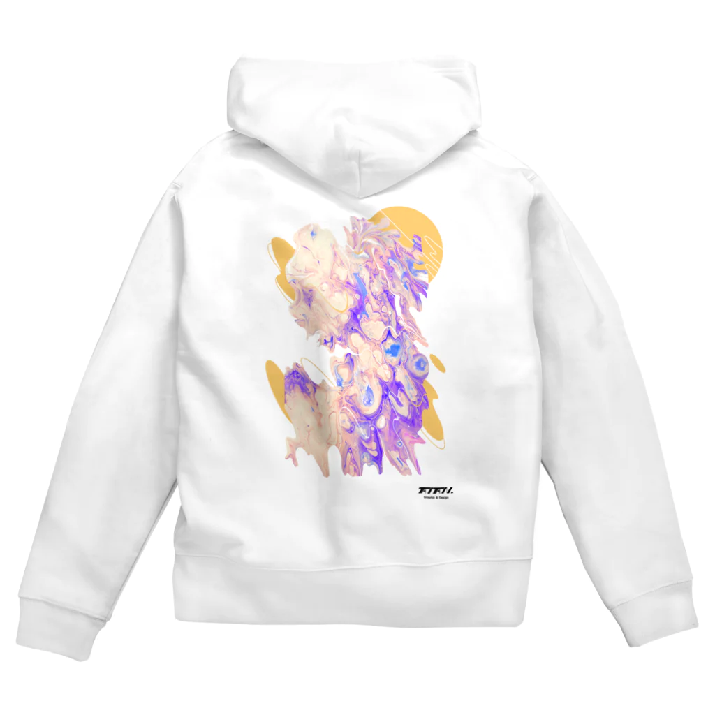 TAITAN Graphic & Design.の02.MOON Zip Hoodie