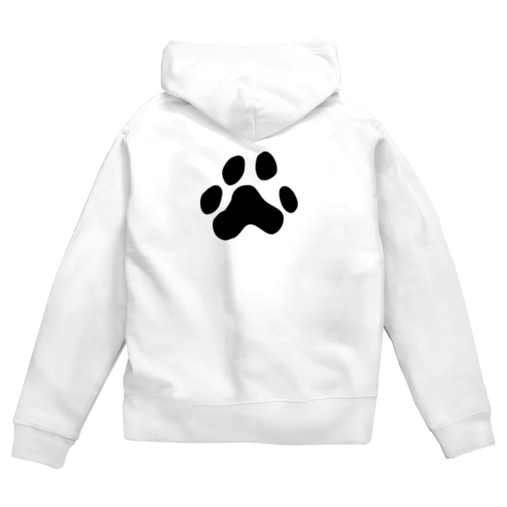 ぷんすこ(♂)のLIFE IS MEOW-TIFUL（黒ラインロゴ） Zip Hoodie