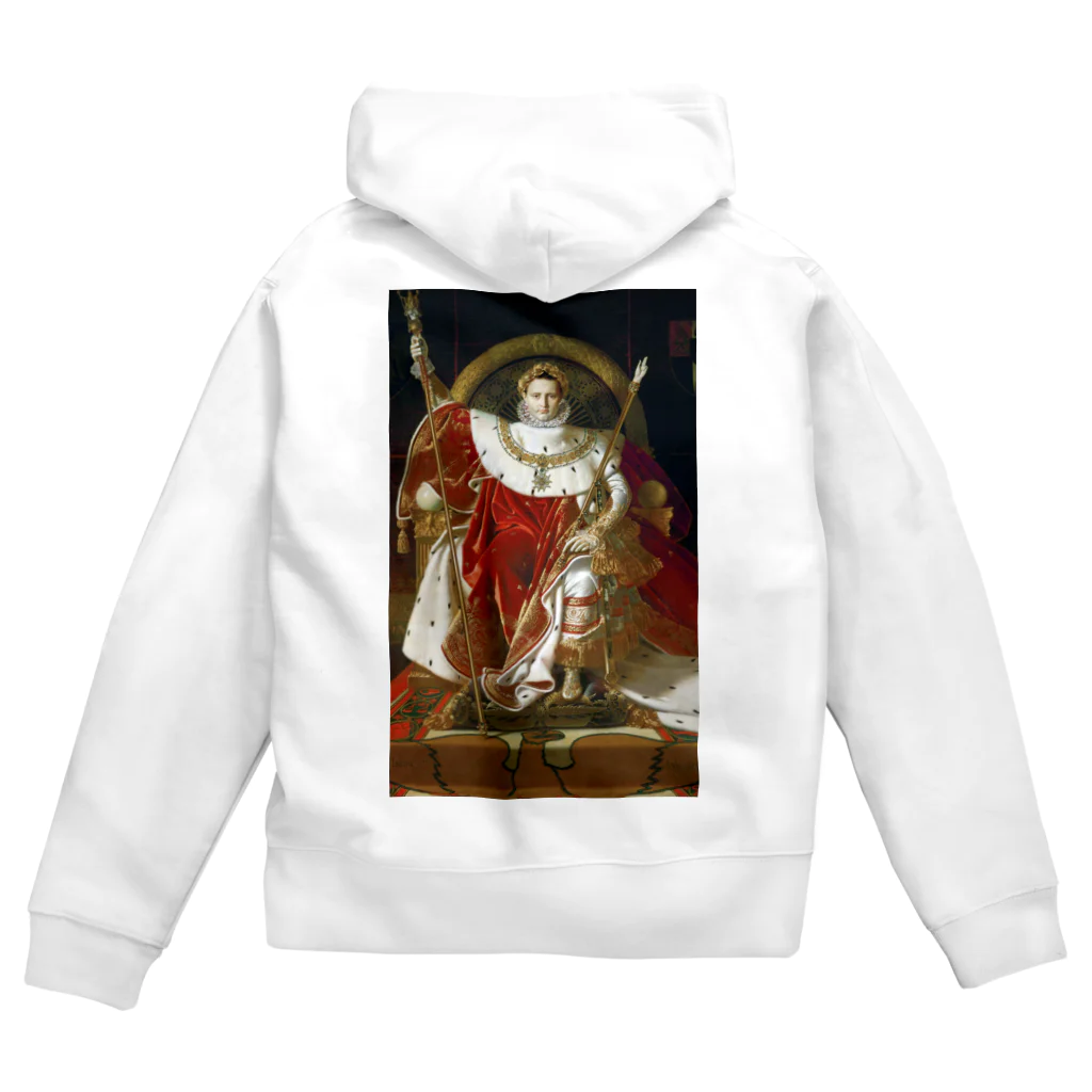 世界美術商店の玉座のナポレオン / Napoleon I on His Imperial Throne Zip Hoodie