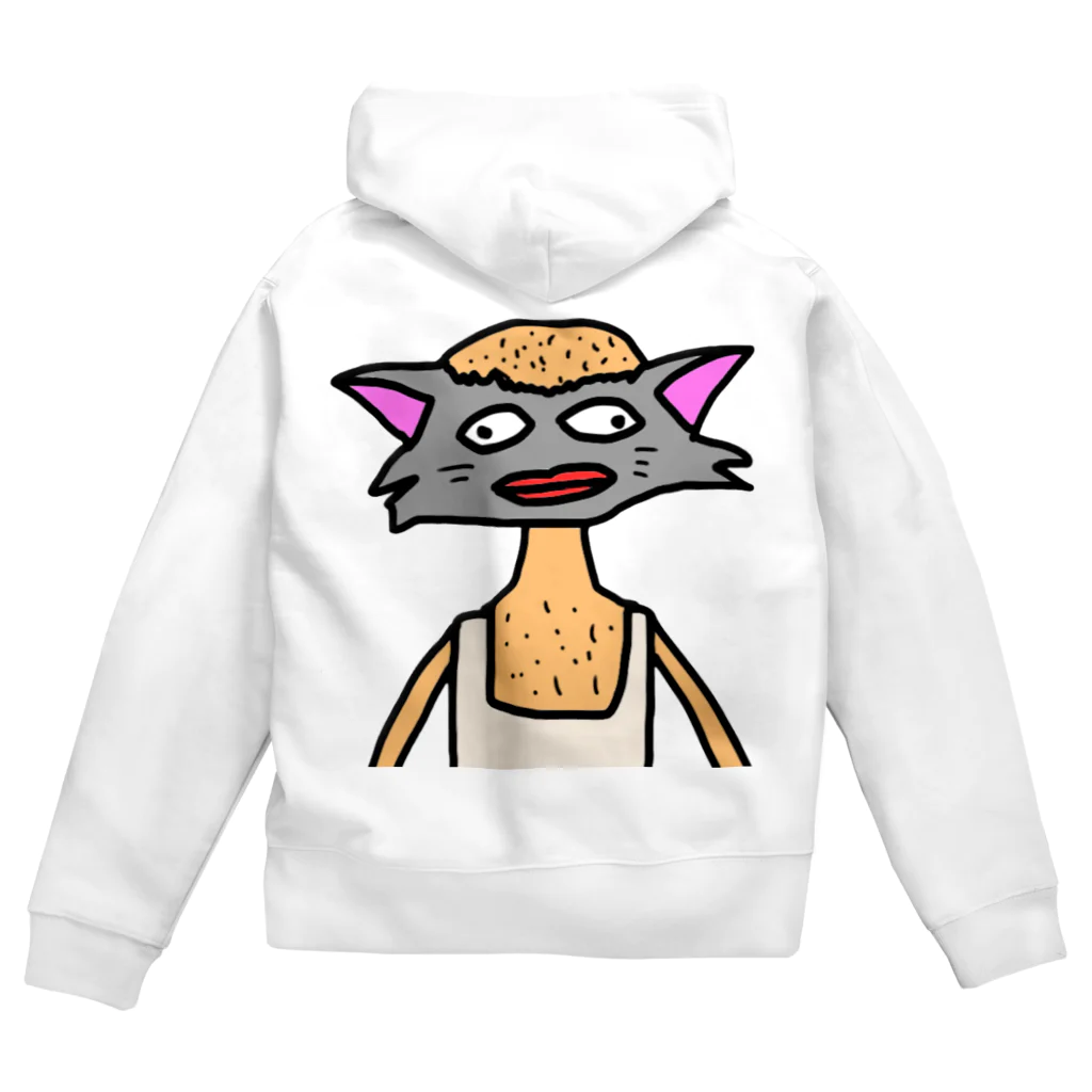 サトシ最悪の配信者のハゲ猫 Zip Hoodie