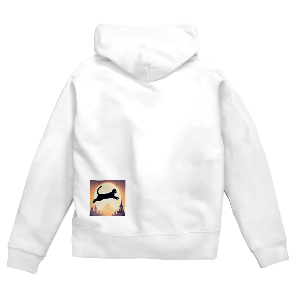 toto012の猫のシルエットグッズ Zip Hoodie