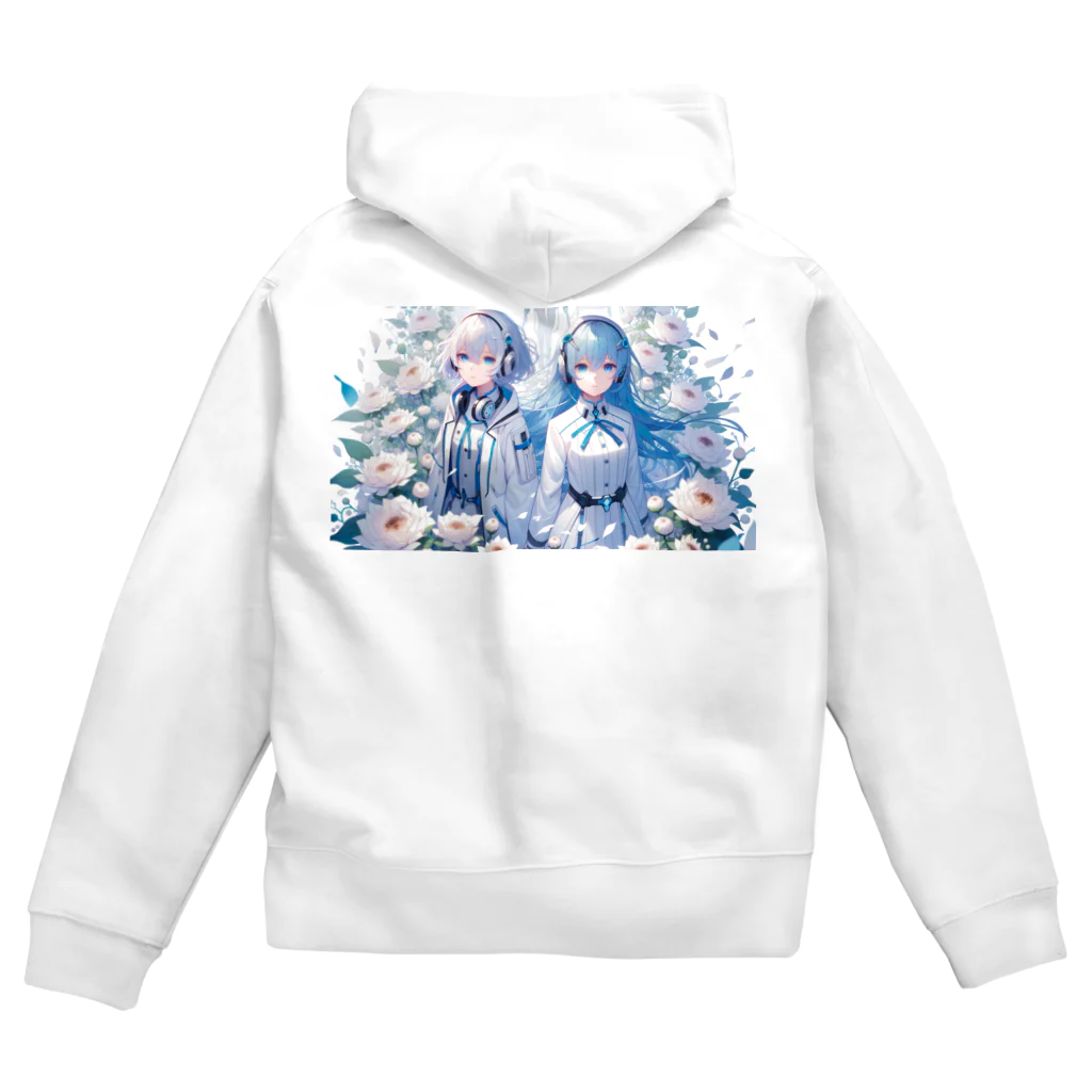 Sesilionのハーモニック・ブルーム Zip Hoodie