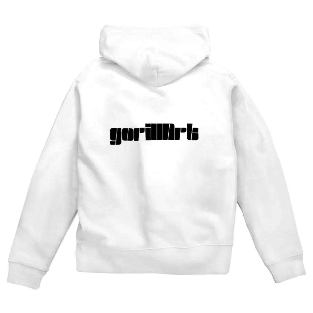 gorillArtの軍曹ライオンが愛するビールとピザ Zip Hoodie