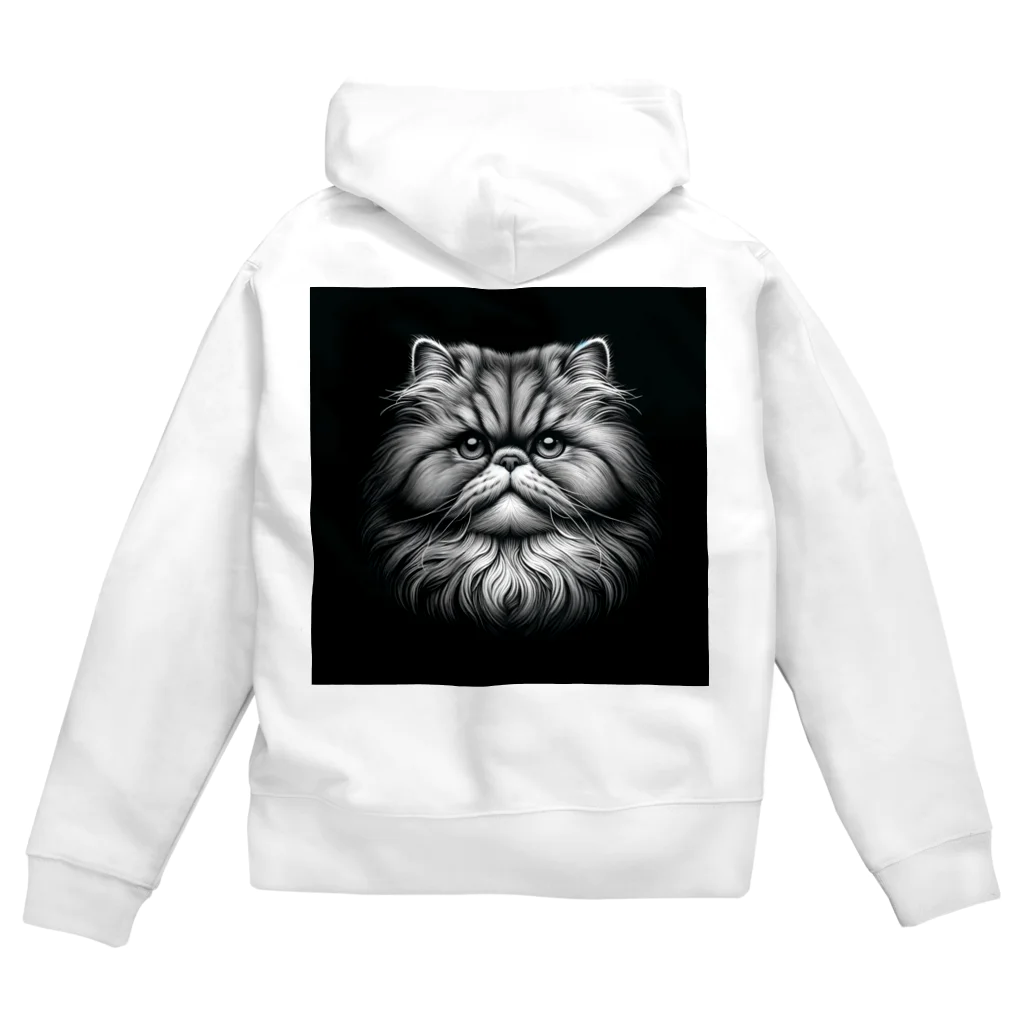 calcium369のペルシャ猫 Zip Hoodie