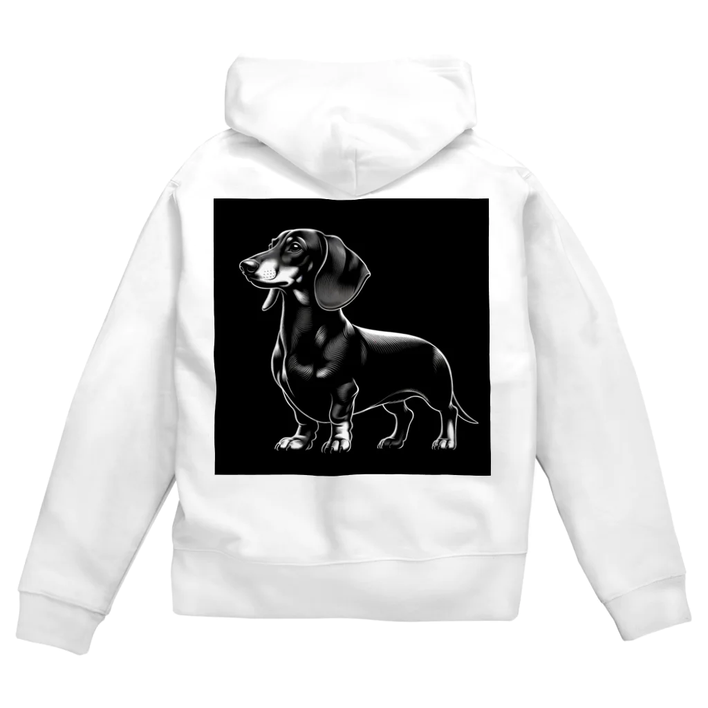 calcium369のダックスフンド Zip Hoodie