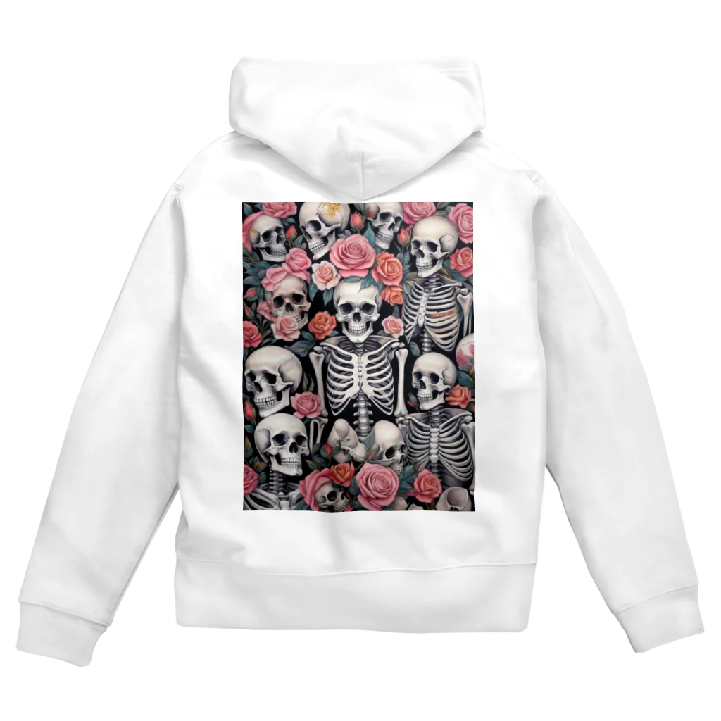 Skull sectionの薔薇とドクロ Zip Hoodie